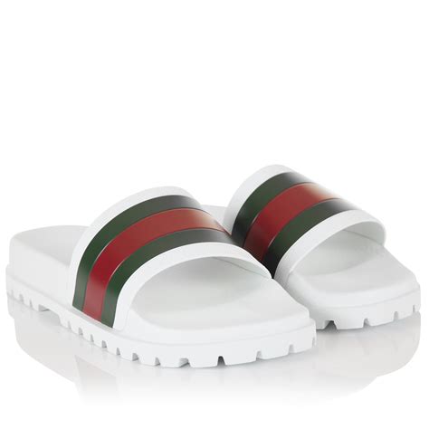 mens white gucci slides|discount gucci slides for men.